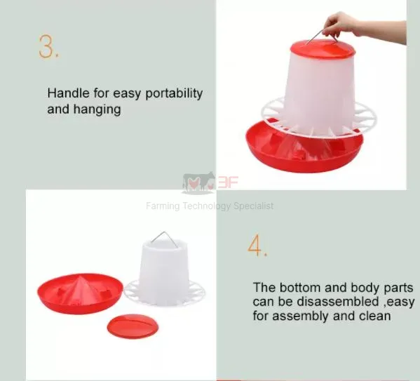 Plastic Direct Factory Supply Broiler Chicken Egg Chicken Waterer for Poultry Farm