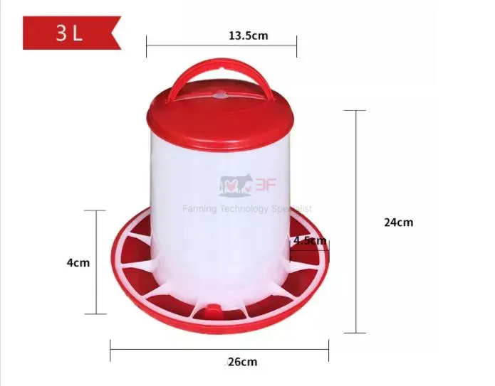 Plastic Direct Factory Supply Broiler Chicken Egg Chicken Waterer for Poultry Farm