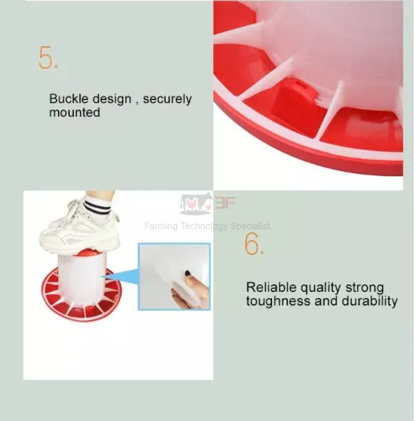Plastic Direct Factory Supply Broiler Chicken Egg Chicken Waterer for Poultry Farm