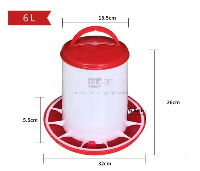 Plastic Direct Factory Supply Broiler Chicken Egg Chicken Waterer for Poultry Farm